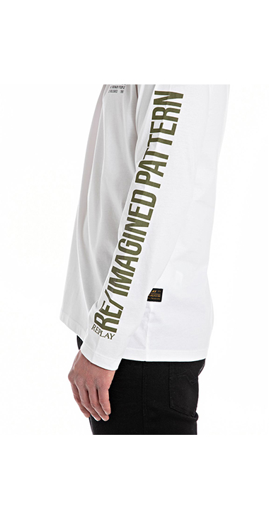 ベーシックジャージープリント ロングTシャツ 詳細画像